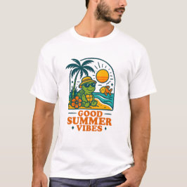 T-shirt tortue d'humeur balnéaire