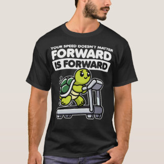 T-shirt Tortue Drôle La Vitesse N'Importe Pas Vers L'Avant