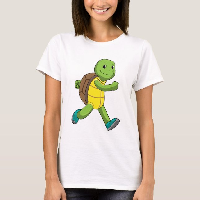 T-shirt Tortue en course (Devant)