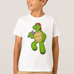 T-shirt Tortue en mécanique avec clé et Casquette
