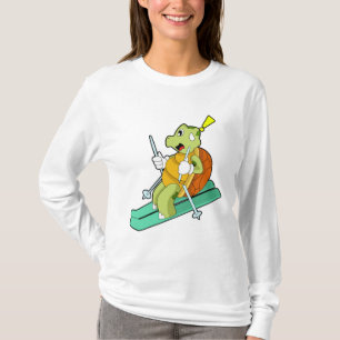 T-shirt Tortue en ski avec ski