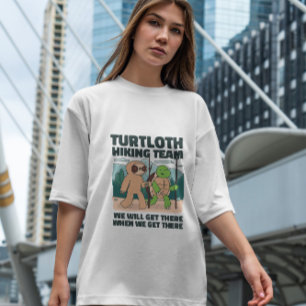 T-shirt Tortue Et Fente Randonnée