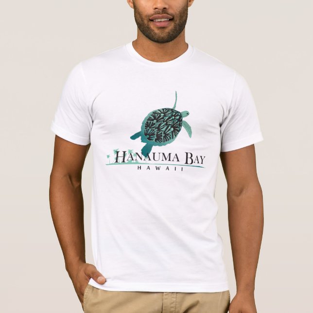 T-shirt Tortue Hawaii de la baie de Hanauma (Devant)