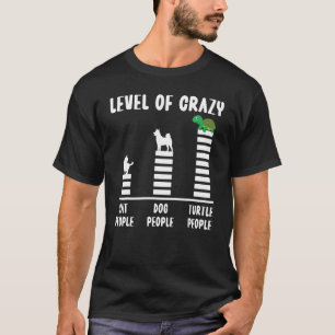 T-shirt Tortue Marine Tortue Niveau De Personnes Folles De