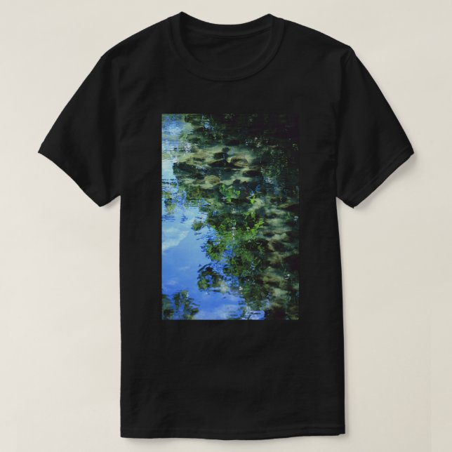 T-shirt Tortue ombragée nature art beauté (Design devant)