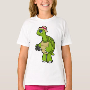 T-shirt Tortue photographe avec caméra