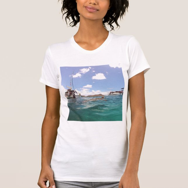T-shirt Tortue principale d'Hawaï de diamant (Devant)