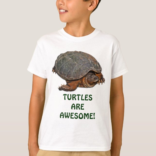 T-shirt Tortue serpentine Terrapin-lover Cadeau (Devant)
