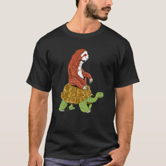 T-shirt Tortue Sloth à cheval Tortoise sauvage