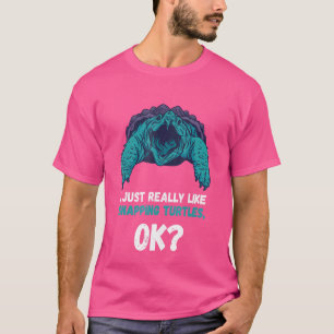T-shirt Tortue Snapping J'Aime Vraiment Aligator Snappi