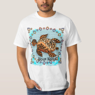 T-shirt Tortue tribale