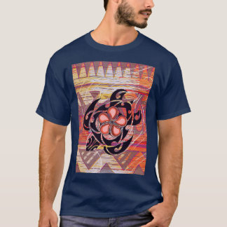 T-shirt Tortue tribale hawaïenne samoane polynésienne