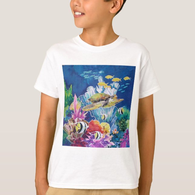 T-shirt Tortue verte de mer (Devant)