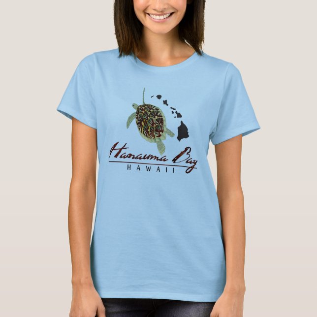 T-shirt Tortue verte d'Hawaii (Devant)