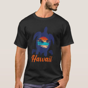 T-shirt Tortues de mer d'Hawaii famille jumelée Hawaiian V