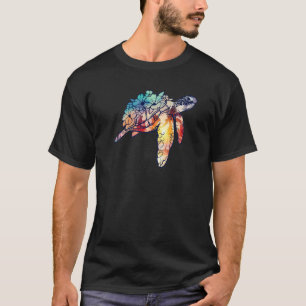 T-shirt Tortues de mer Hawaii Hawaiian Hommes Et Femmes