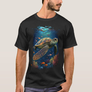 T-shirt Tortues de mer Océan sous-marin Marine Biologi
