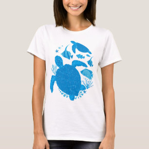 T-shirt Tortues de mer sous-marine Marine Faune