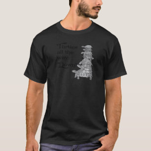 T-shirt Tortues De Style Rétro Tout En Bas
