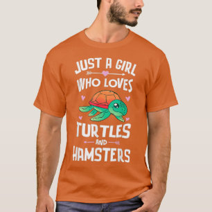 T-shirt Tortues Et Hamsters Mignonnes Filles Chemises Femm