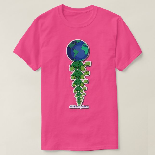 T-shirt Tortues jusqu'au bas (Design devant)