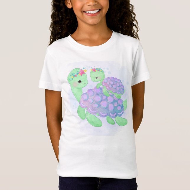 T-Shirt Tortues mignons (Devant)