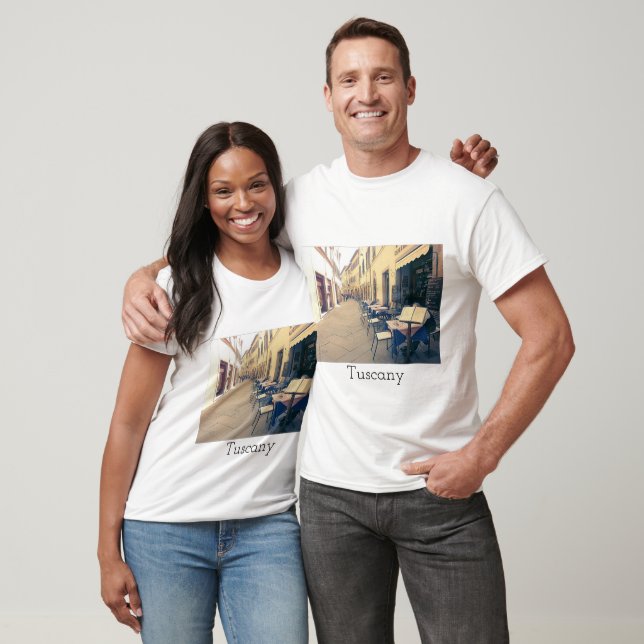 T-shirt Toscane. Italie. Cortona. (Unisexe)