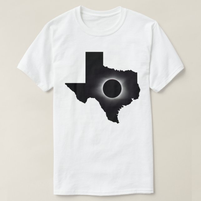 T-shirt total de l'Éclipse solaire du Texas 2024 (Design devant)