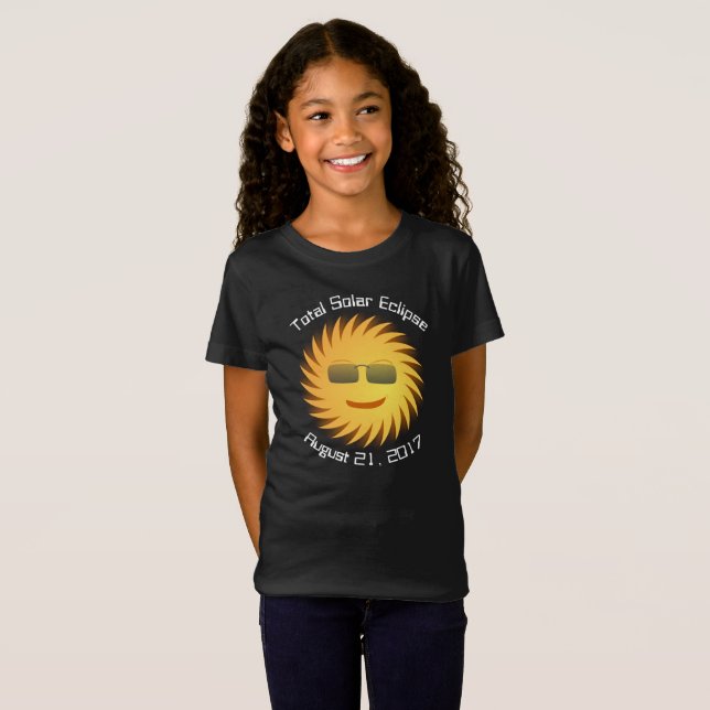T-shirt total d'éclipse solaire (Devant entier)