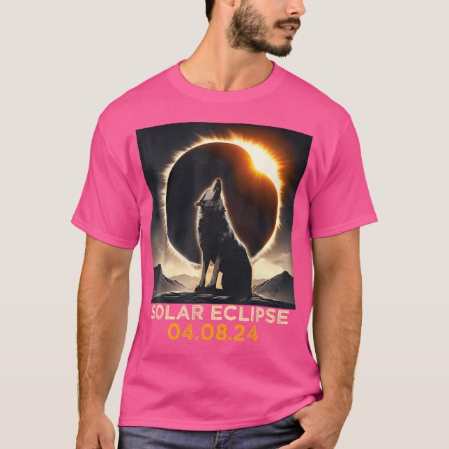 T-shirt Total Éclipse Solaire 8 avril 2024 Amérique Wilder (Devant)