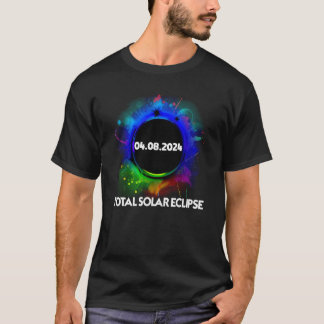 T-shirt Total Éclipse Solaire 8 avril 2024 Totalité Coloré