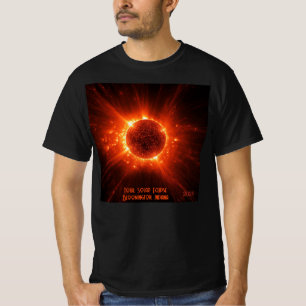 T-shirt Total Éclipse Solaire Ajouter un texte et une date