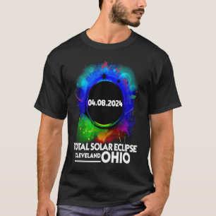 T-shirt Total Éclipse Solaire Cleveland OHIO 8 Avril 2024 