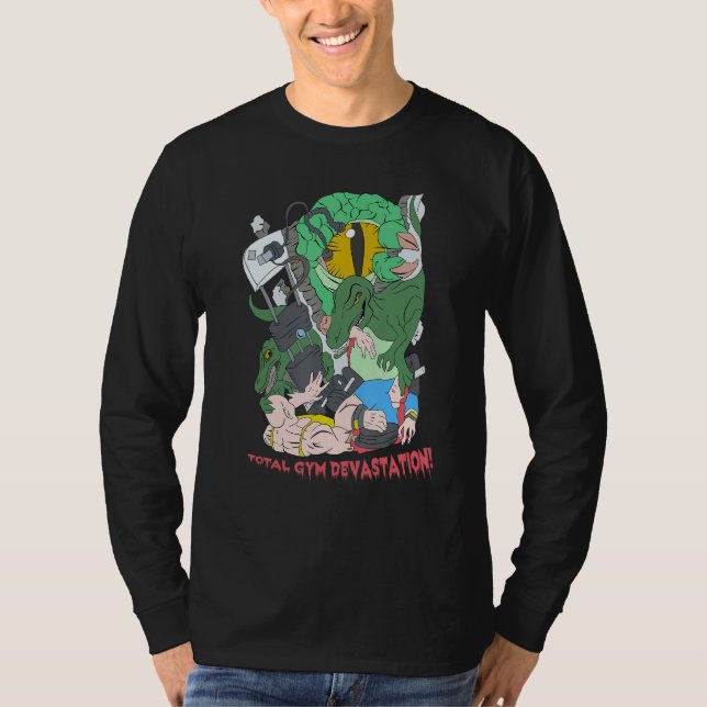 T-shirt Total Gym Devastation Fitness Weightlifting Bodybu (Devant)