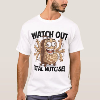 T-shirt Total Nutcase – La valise de noix de singe dessin