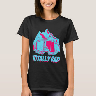 T-shirt Total Rad, Goggles Retro Ski Vintage 80s 90s Ski