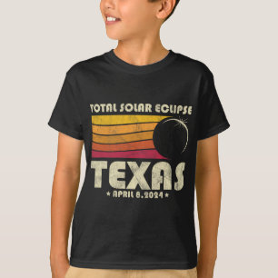 T-shirt Total Rétro Total Solaire Eclipse 2024 Texas Usa T
