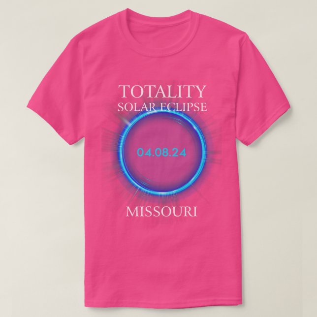 T-shirt Total Solaire Eclipse 2024 Missouri 04 (Design devant)