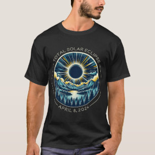 T-shirt Total Solaire Eclipse Artsy Totalité Ciel avec Avr