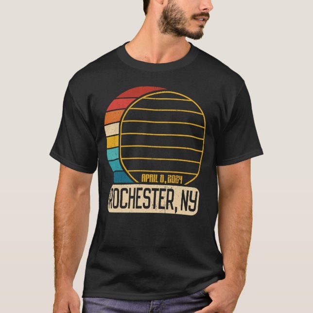 T-shirt Total Solaire Eclipse New York Rochester Eclipse (Devant)