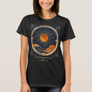 T-shirt Total Solaire Eclipse Rolling Hills Blue Orange