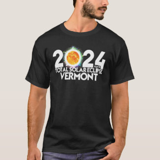 T-shirt Total Solaire Eclipse Vermont 2024 Totalité