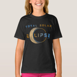 T-SHIRT TOTAL SOLAR ECLIPSE 8 AVRIL 2024 SYSTÈME SOLAIRE
