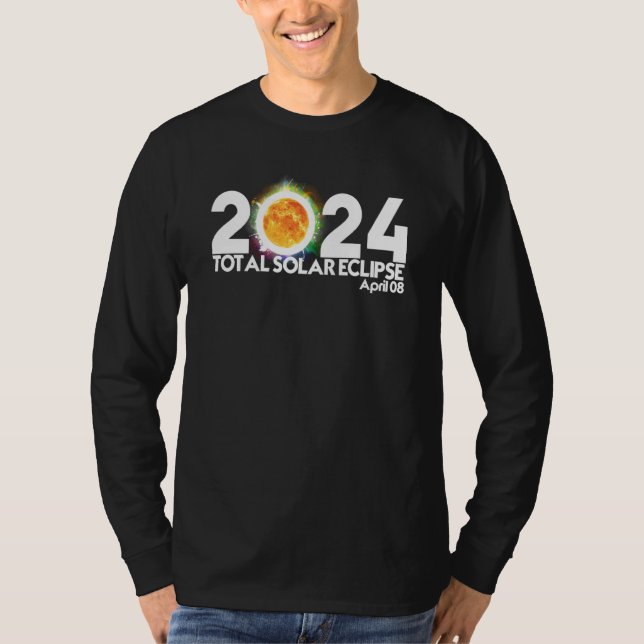 T-shirt Total Solar Eclipse April 2024 Totality (Devant)