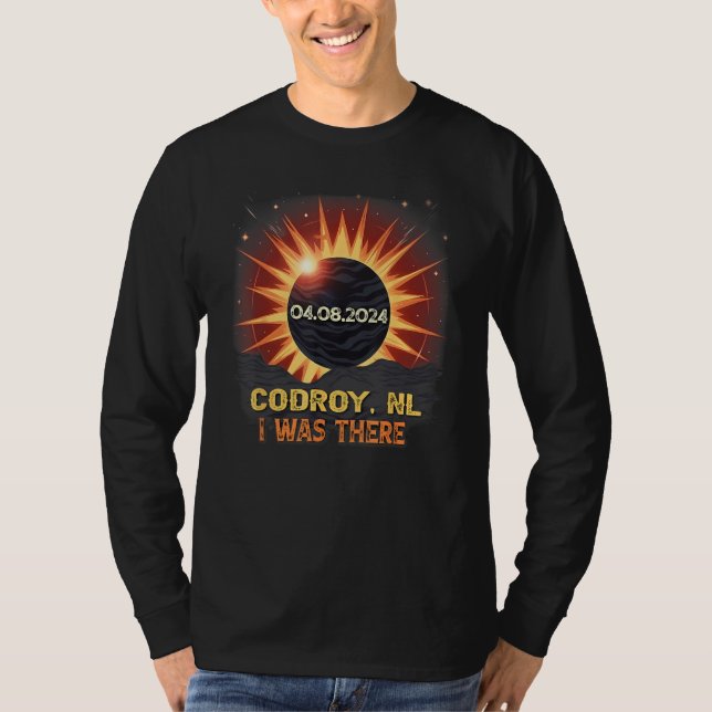 T-shirt Total Solar Eclipse Retro Codroy NL Canada (Devant)