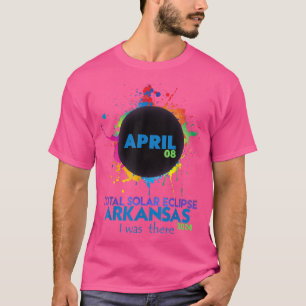T-shirt Total total de l'éclipse solaire Arkansas 2024 col