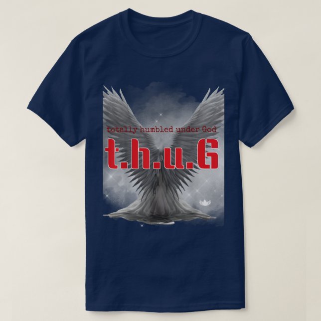 T-shirt Totalement humilié sous Dieu (rouge) (Design devant)
