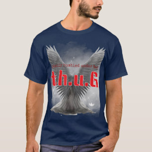 T-shirt Totalement humilié sous Dieu (rouge)