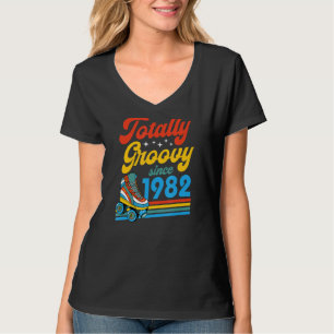 T-shirt Totalement Super depuis 1982 Retro Roller Skate Bi