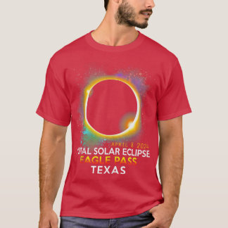 T-shirt Totalité Total Éclipse Solaire 8 avril 2024 Aigle 